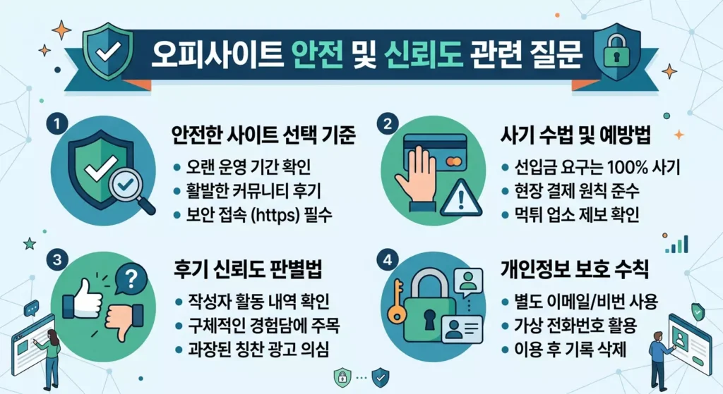 오피사이트 안전 및 신뢰도 관련 질문