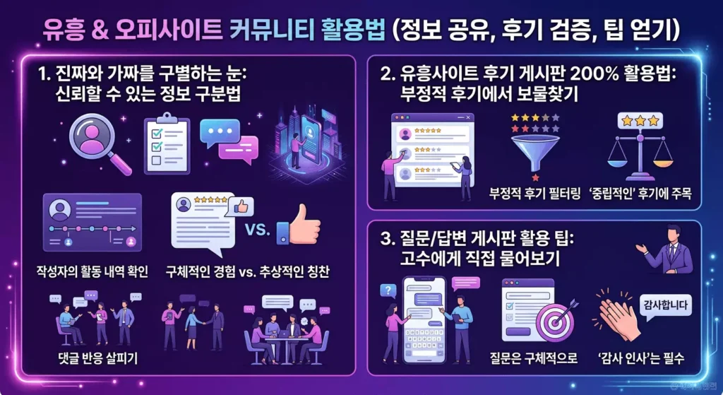 오피사이트 커뮤니티 활용법